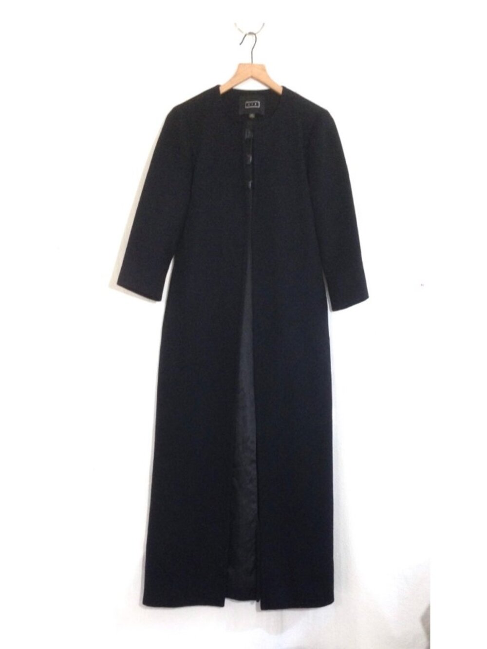 AYR Navy Long Wool & Cashmere Coat - Size Small - NWOT